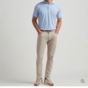 Peter millar size 32/26 men’s Bingham Performance Five-Pocket Pants khaki color